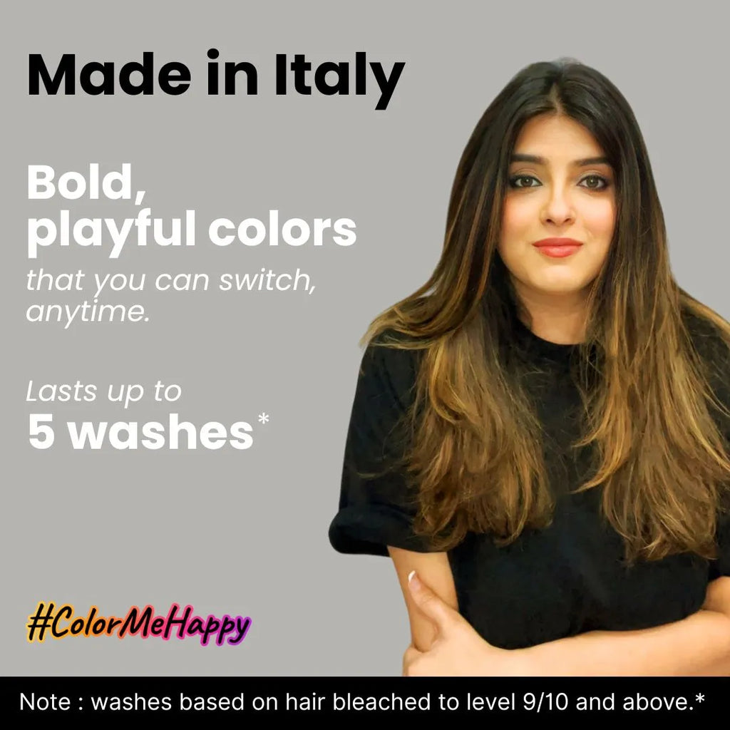 2.Oh! Golden Glaze Semi-Permanent Hair Color-Bold, Playful Shade that Lasts up to 15 Washes. Made in Italy.