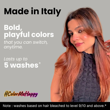 2.Oh! Caramel Semi-Permanent Hair Color-Bold, Playful Shade That Lasts up to 15 Washes. Made in Italy.