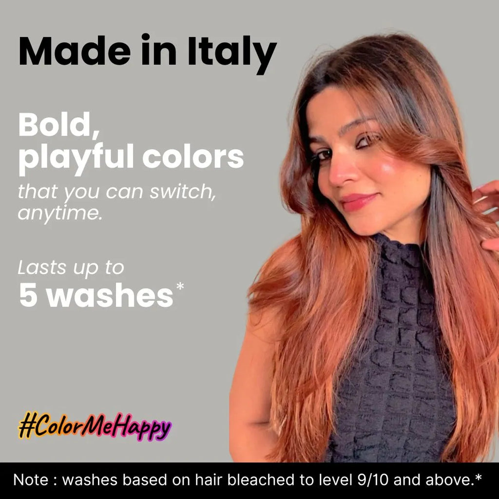 2.Oh! Caramel Semi-Permanent Hair Color-Bold, Playful Shade That Lasts up to 15 Washes. Made in Italy.