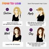 How to use 2.Oh! 2.Hazelnut Brown Semi-permanent Hair Color