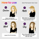 How to use 2.Oh! Toffee Brown Semi-permanent Hair Color
