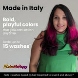 2.Oh! Fuchsia Pink Semi-Permanent Hair Color-bold, playful shade that lasts up to 15 washes. Made in Italy.