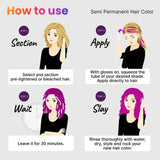 How to use 2.Oh! Fuchsia Pink Semi-permanent Hair Color