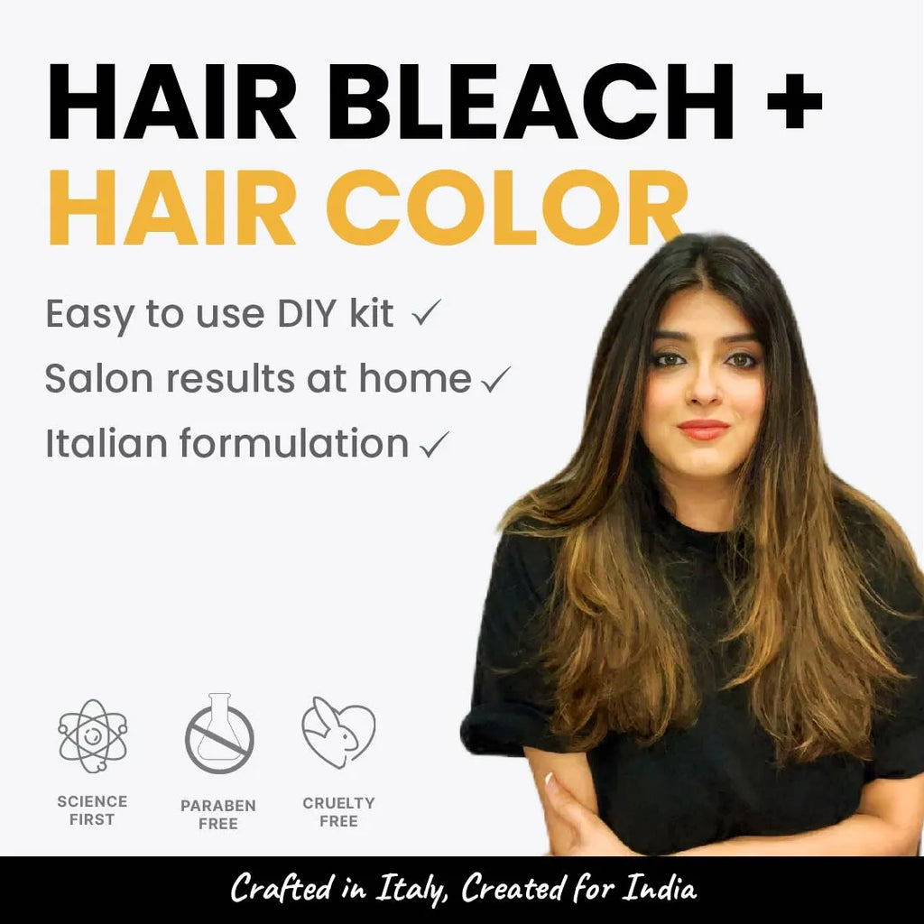 2.Oh! Golden Glaze Hair Bleach + Hair Color – Easy-to-use DIY kit with salon-like results at home, made with Italian formulation.