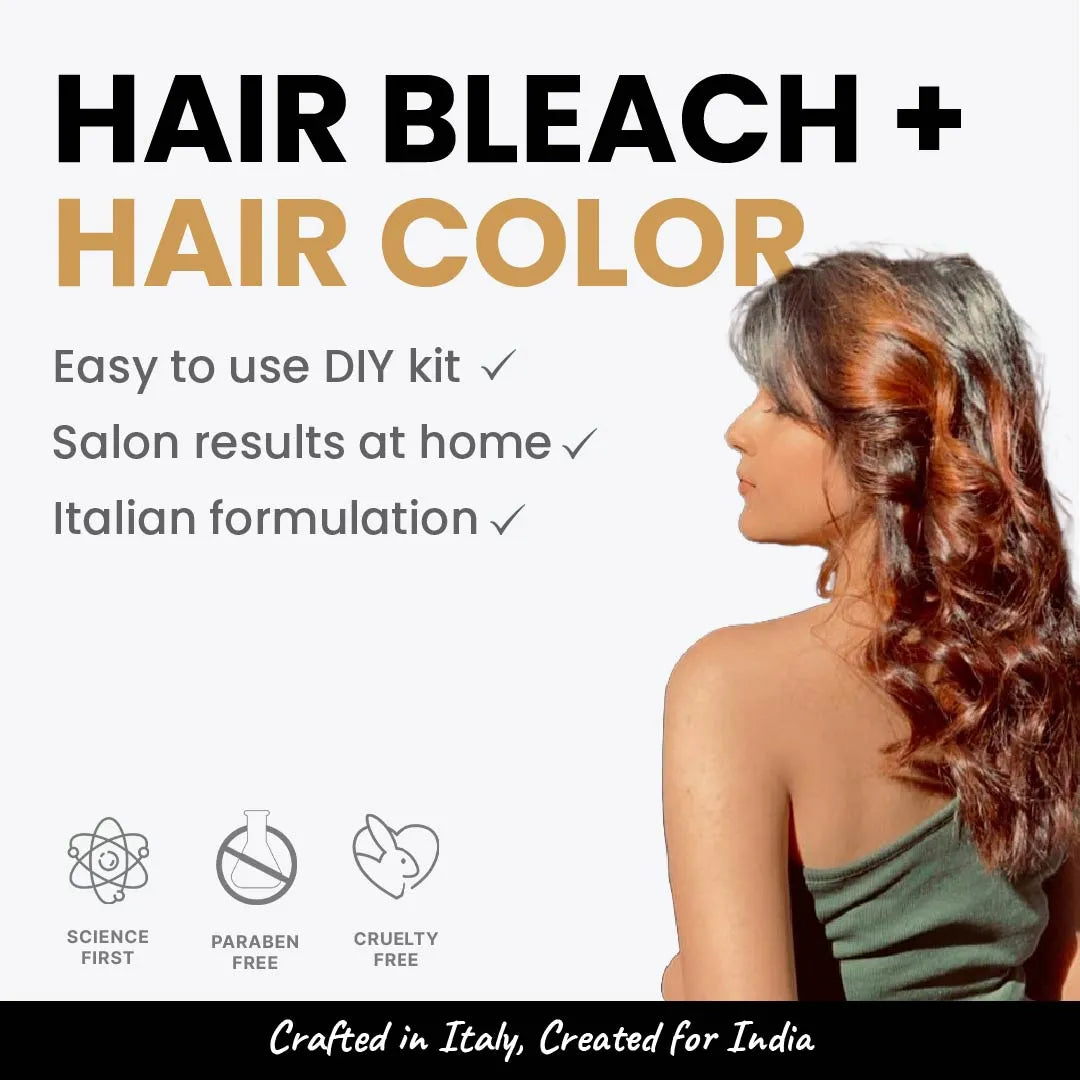 2.Oh! Caramel Hair Bleach + Hair Color – Easy-to-use DIY kit with salon-like results at home, made with Italian formulation.