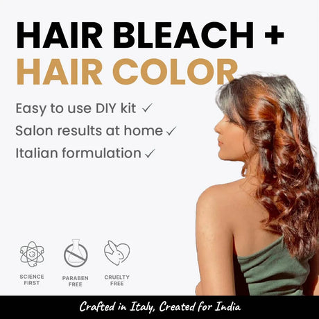 2.Oh! Caramel Hair Bleach + Hair Color – Easy-to-use DIY kit with salon-like results at home, made with Italian formulation.