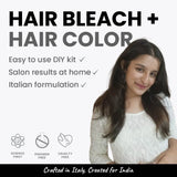 2.Oh! Charcoal Grey Hair Bleach + Hair Color – Easy-to-use DIY kit with salon-like results at home, made with Italian formulation.
