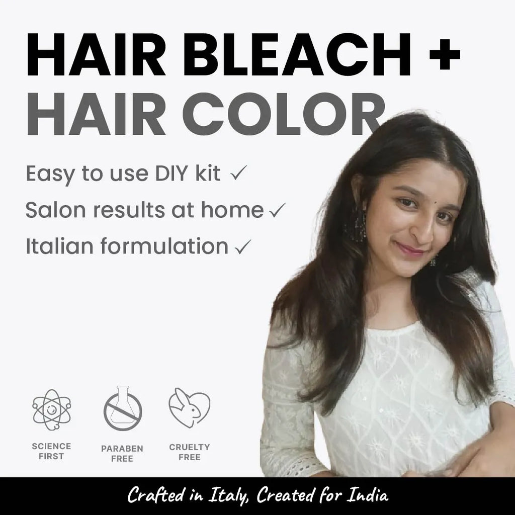 2.Oh! Charcoal Grey Hair Bleach + Hair Color – Easy-to-use DIY kit with salon-like results at home, made with Italian formulation.
