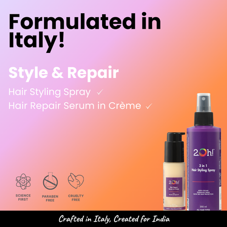 Style & Repair Combo : Hair Serum + Hair Styling Spray