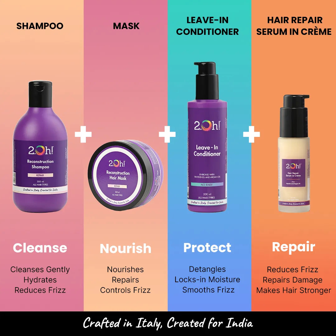 2.Oh! Damage Repair Combo - Cleanse, Nourish, Protect, and Repair.
