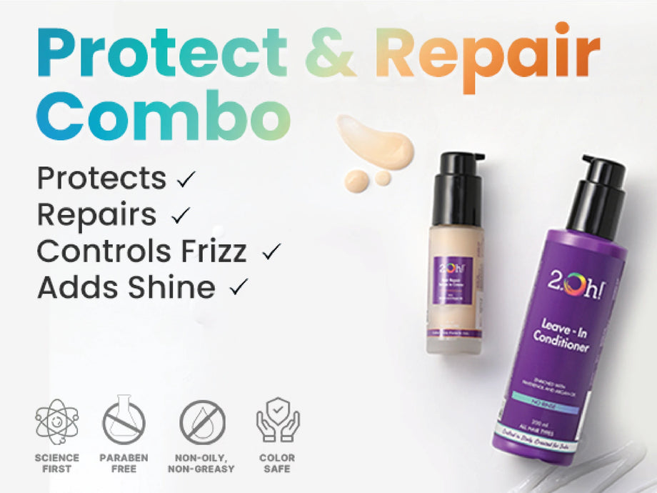Buy 2.Oh! Leave In Conditioner & Hair Repair Serum Combo
