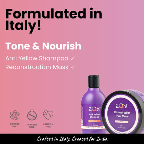 Tone & Nourish Combo: Anti Yellow and Reconstruction Mask