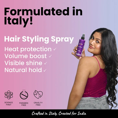 Travel Size: 3 in 1 Hair Styling Spray 100ml