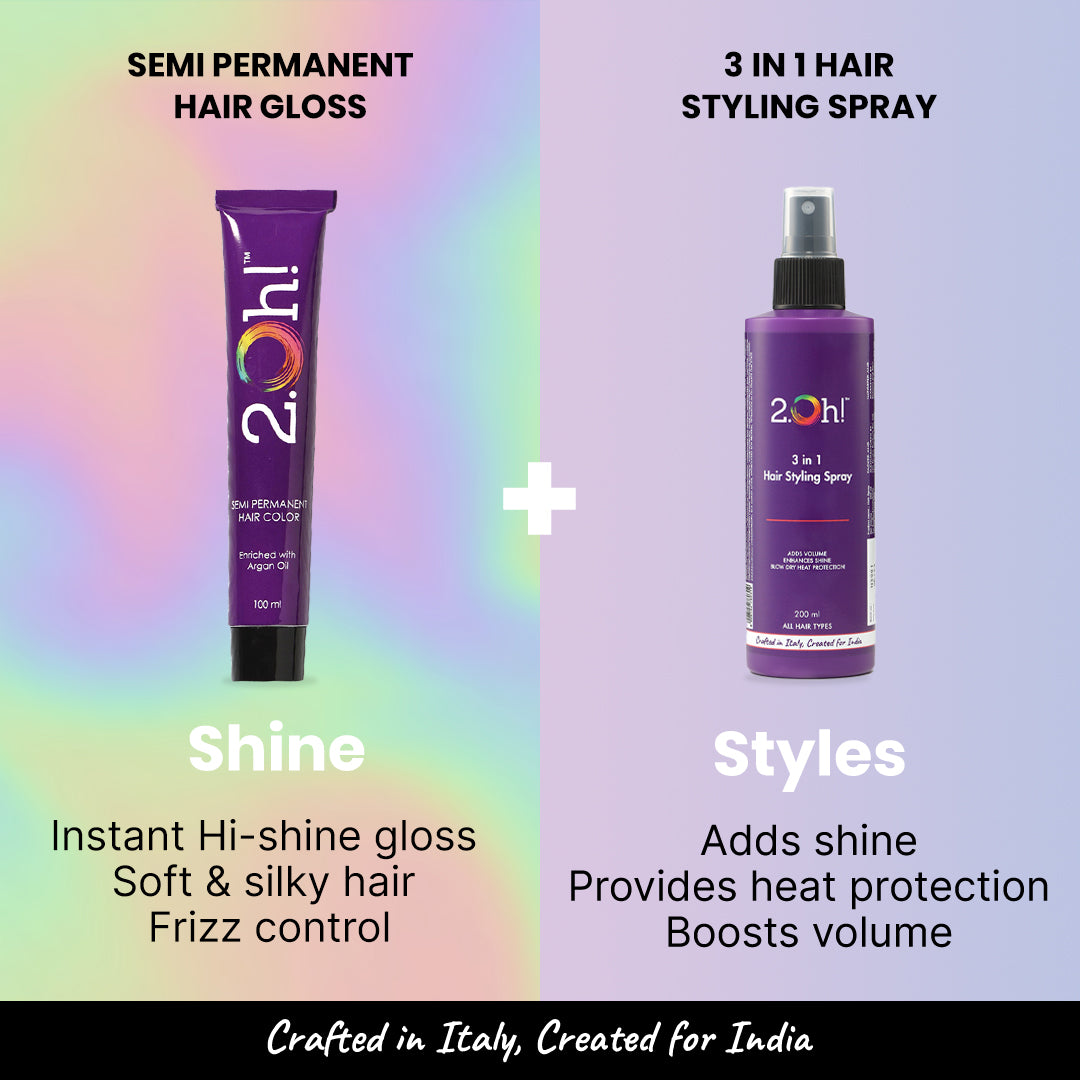 Shine & Style Combo: Clear Gloss and Styling Spray