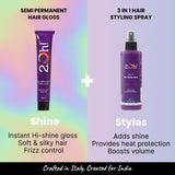 Shine & Style Combo: Clear Gloss and Styling Spray
