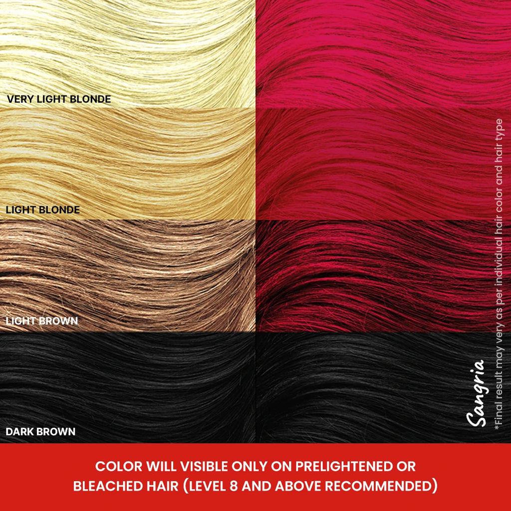 Different shades of Sangaria Bleach