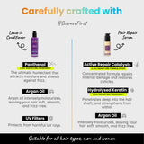 2.Oh! Leave-In & Repair Serum with Panthenol, Keratin, Argan Oil & UV filters - Moisturizes, Repairs & Protects All Hair Types.
