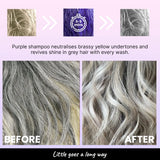 Before and After the use of 2.Oh! Anti-Yellow Shampoo