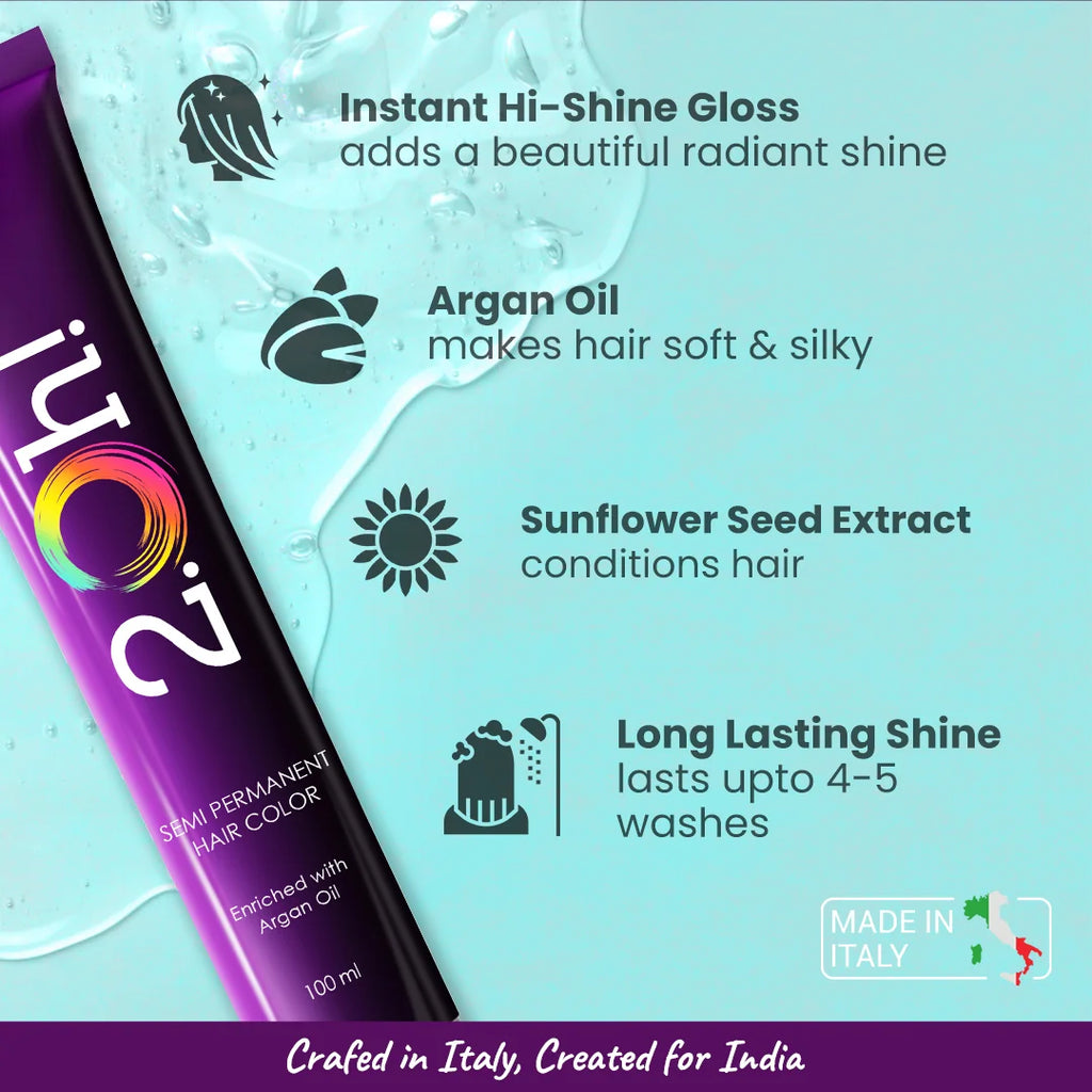 2.Oh! Clear Gloss Semi-permanent Hair Color 100ml with Argan Oil and Sunflower Seed Extract 