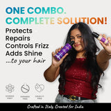 2.Oh! Combo Protects, Repairs, Controls Frizz & Adds Shine. Complete Hair Care Solution. Crafted in Italy, Made for India.