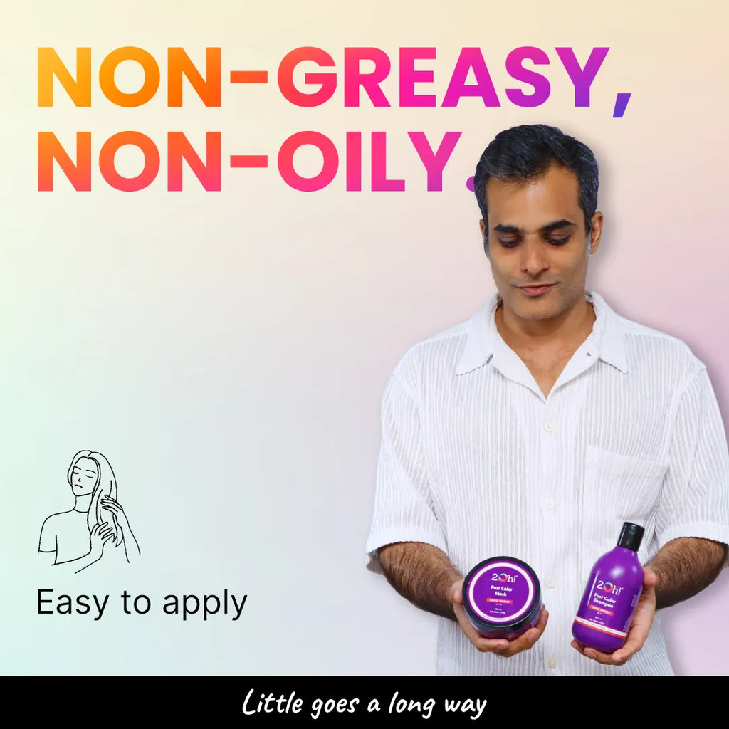 Non-Greasy, Non-Oily just, a little goes a Long Way for Vibrant, Healthy Hair.