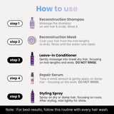 Travel Essentials - 100ml Leave In Conditioner + 100ml 3-in-1 Hair Styling Spray (with Travel Pouch)