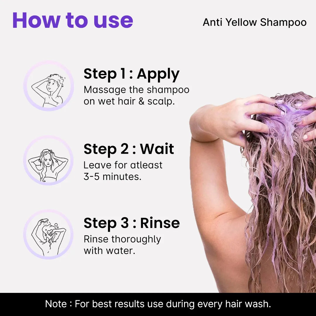 How to use 2.Oh! Anti Yellow Shampoo