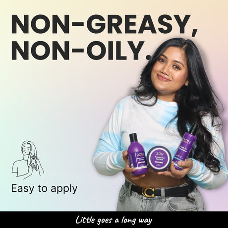 2.Oh! Hair Care Products Non-greasy, Non-Oily. Easy to apply. Little goes a long way.