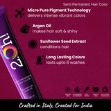 2.Oh! Bordeaux Semi-permanent Hair Color 100ml with Argan Oil and Sunflower Seed Extract