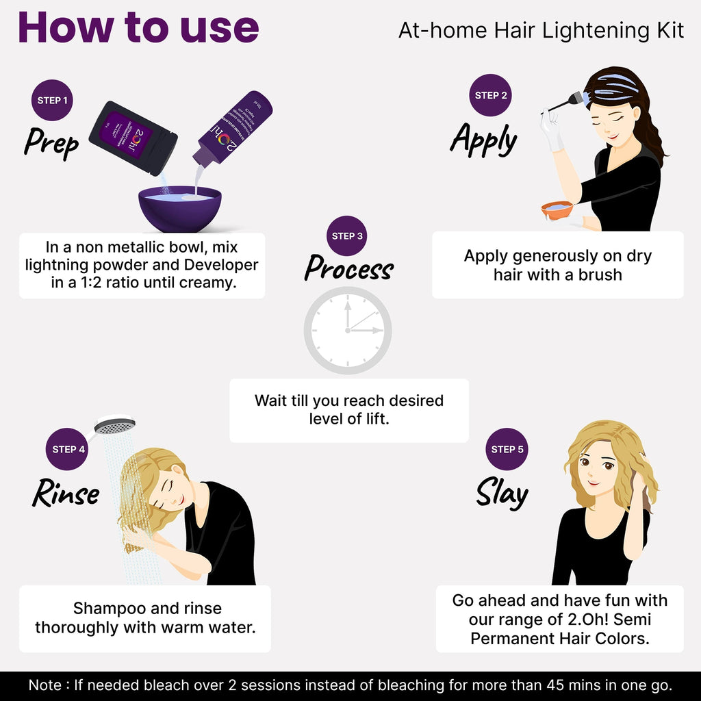 How to use 2.Oh! Semi-permanent Hair Color