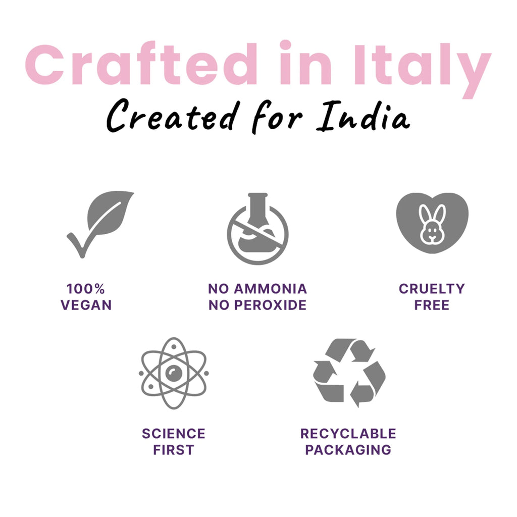 Crafted in Italy Created for India which is paraben free