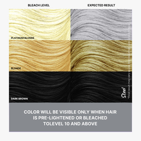 Steel Grey Semi Permanent Hair Color 100 ml