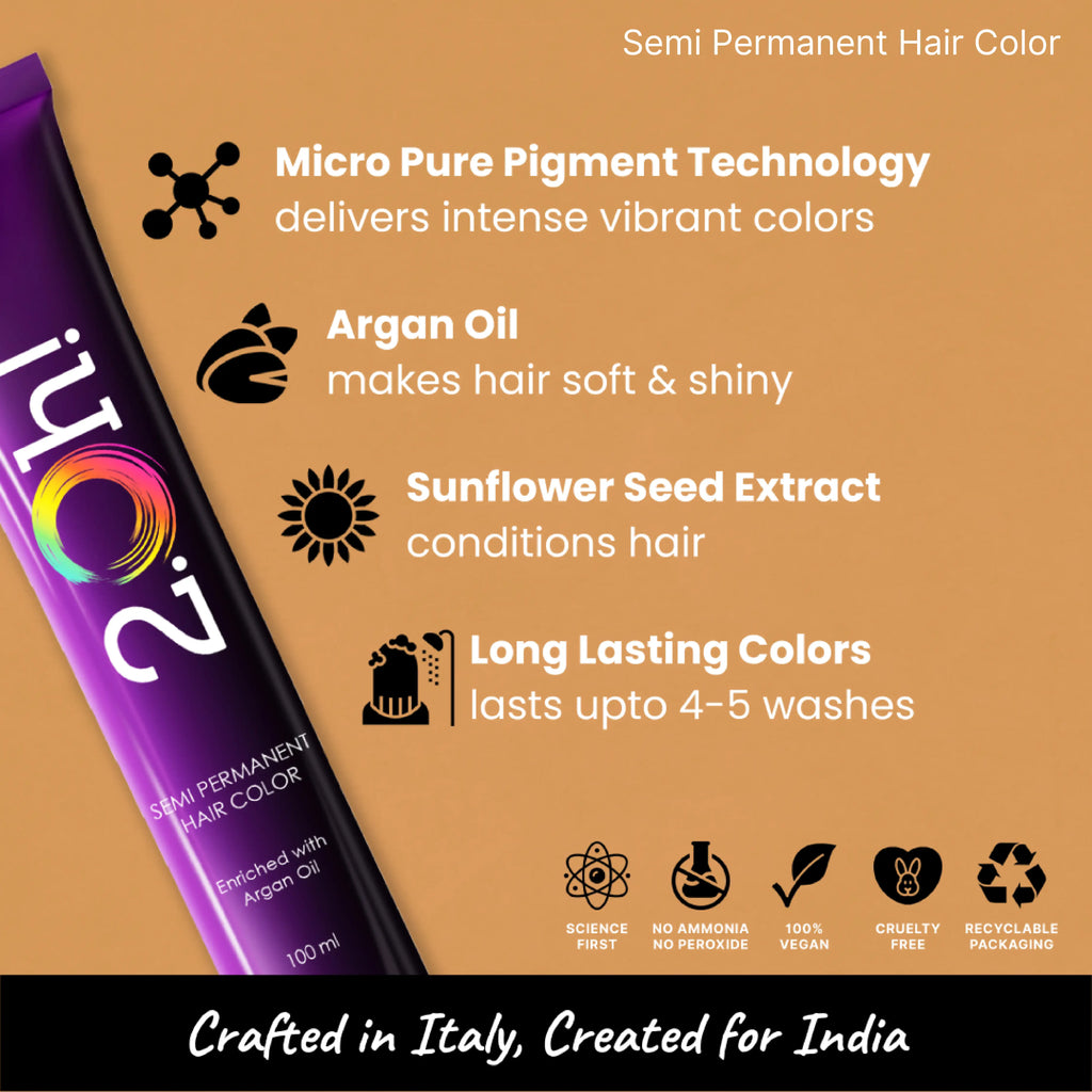 2.Oh! Golden Glaze Semi-permanent Hair Color 100ml with Argan Oil and Sunflower Seed Extract