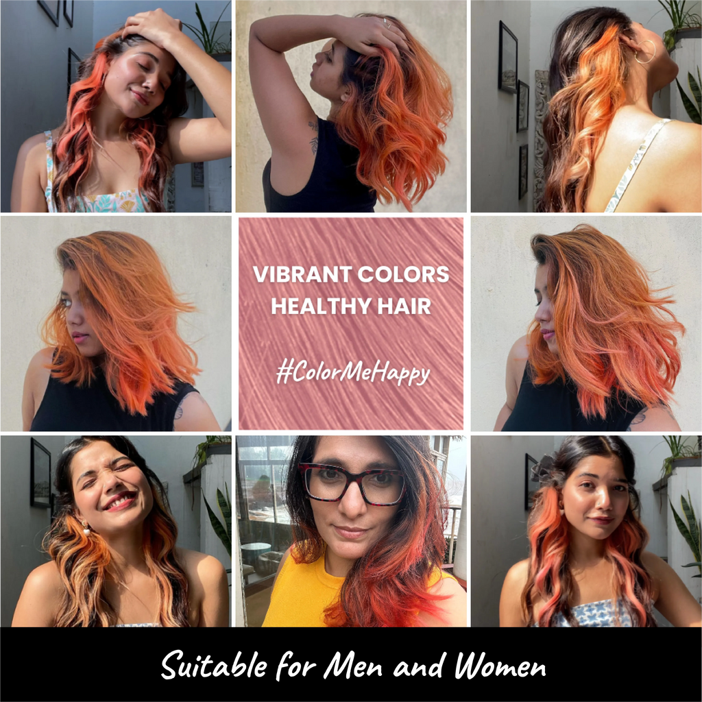 After the use of 2.Oh! Peach Semi-permanent Hair Color 100ml