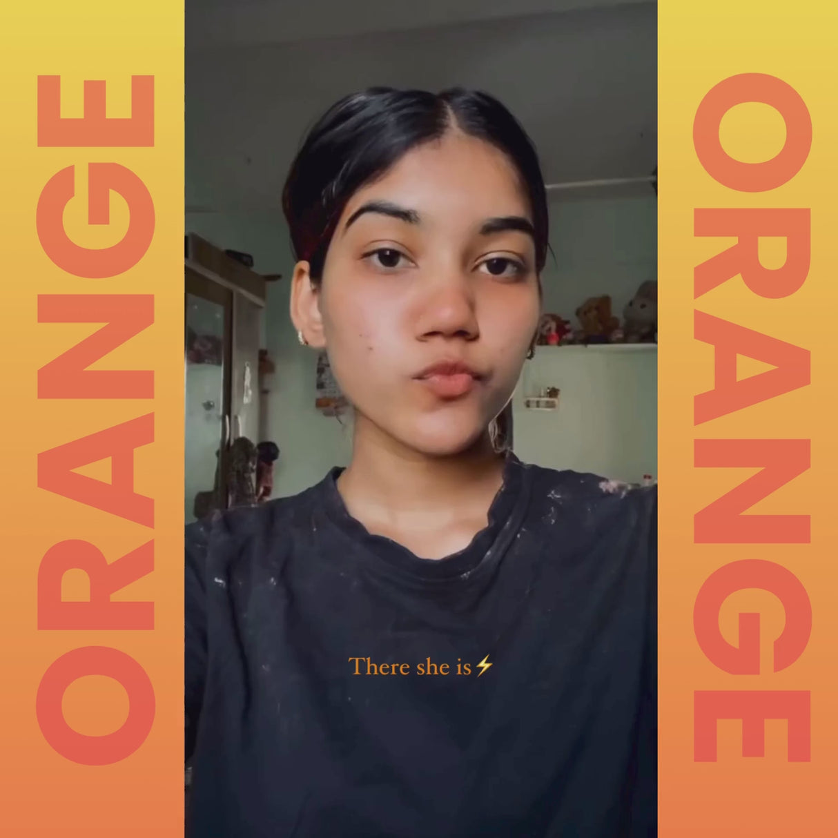 Orange Semi Permanent Hair Color 100 ml