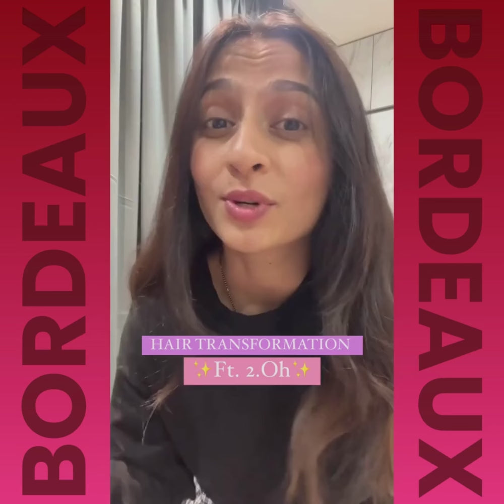 Bordeaux Wine DIY Combo : Hair Bleach Kit + Semi Permanent Hair Color