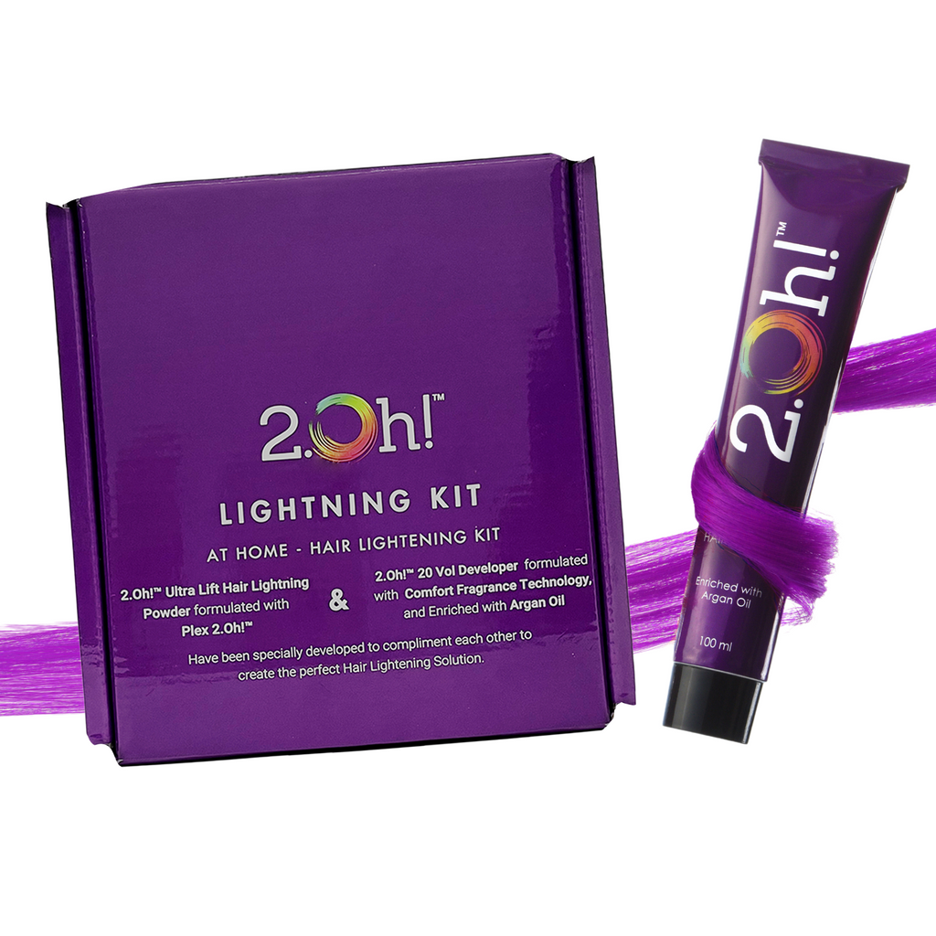 2.Oh! Purple Semi-permanent Hair Color Lightning Kit