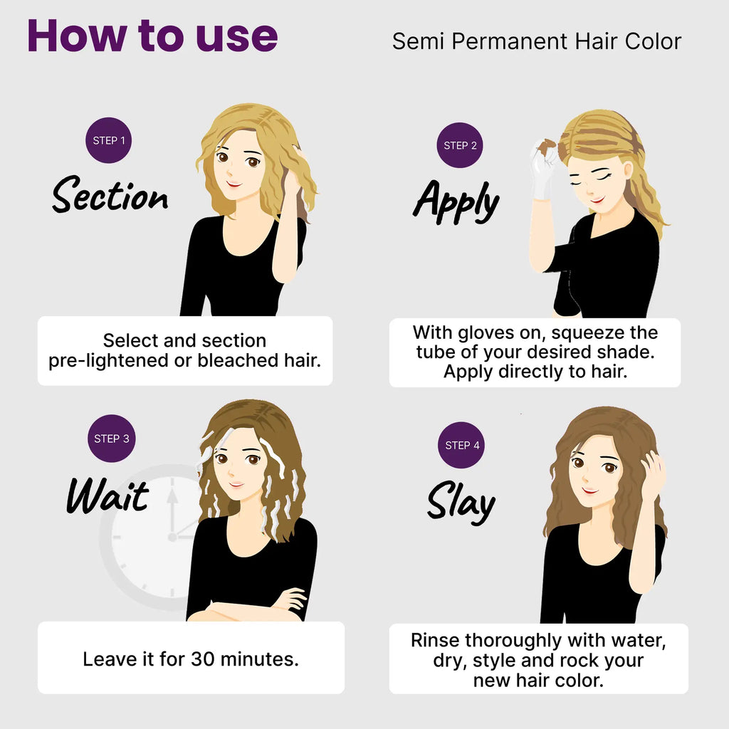 How to use 2.Oh! Toffee Semi-permanent Hair Color